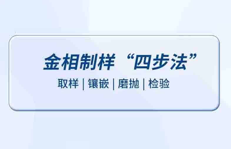 只需4步即可完成金相試樣制備